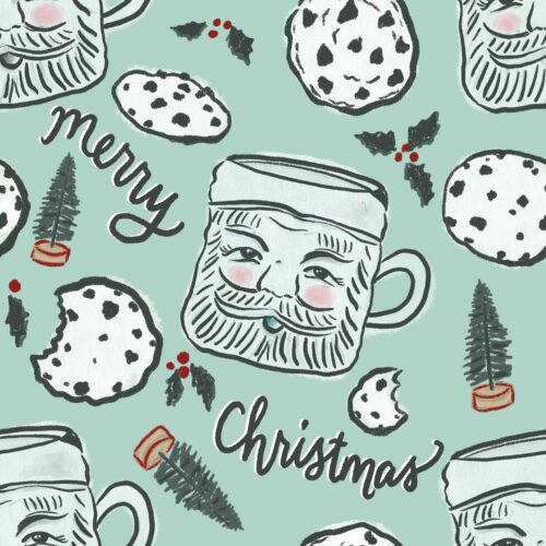 Merry Mint And Green Merry Xmas