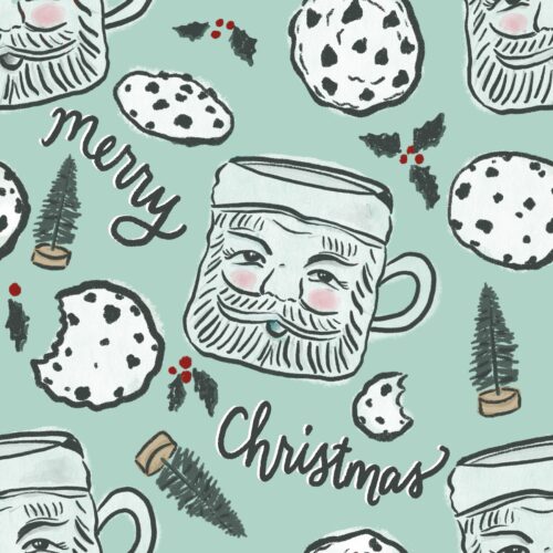 Merry Mint Green Merry Xmas