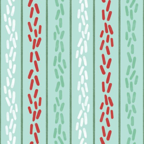 Mint Green Sprinkle Stripes