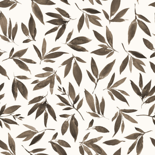 Hip Kid Design - Mocha Vintage Painted Leaves