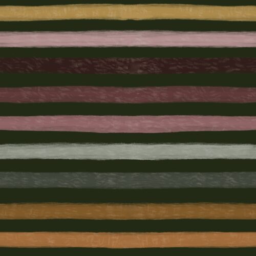 Lindsay Anne - Moody Boho Stripe Forest Green