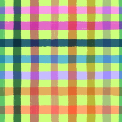 Lindsay Anne - Multi Plaid Bright Lime