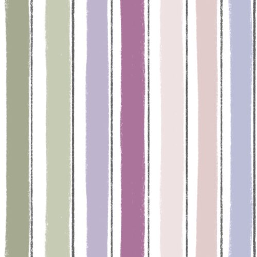 Lindsay Anne - Multi Stripe On White