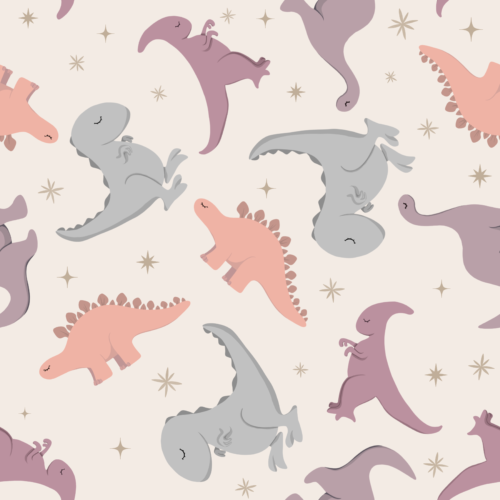 Muted Boho Girly Dinos