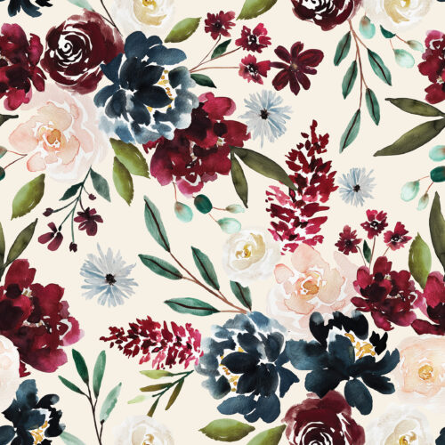 Indy Bloom Designs - Navy Velvet 8x8