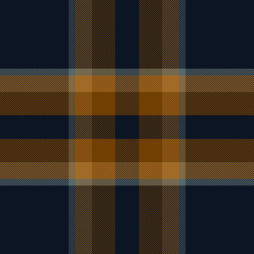Hip Kid Design - Navy and Caramel Plaid