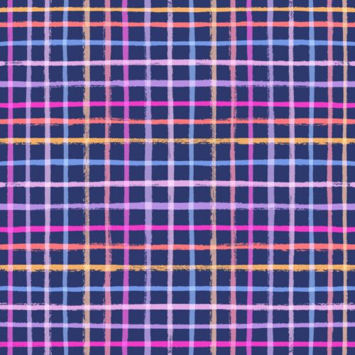 Lindsay Anne - Navy Multi Plaid