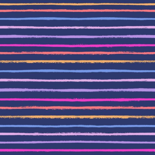 Lindsay Anne - Navy Multibstripe