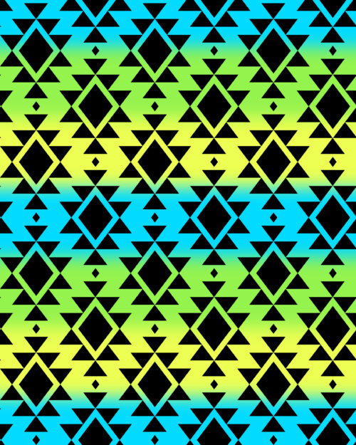 Krystal Winn - Neon Moon Western Ombre Blue