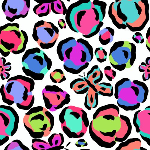 Casey Gowers - Neon Butterfly Leopard