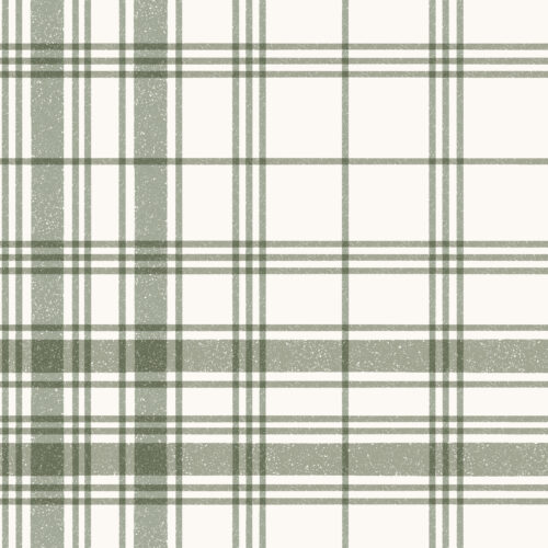 Hip Kid Design - Neutral Farmhouse Plaid in Sage Olive