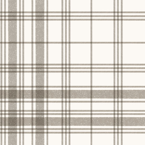 Hip Kid Design - Neutral Farmhouse Plaid in Taupe