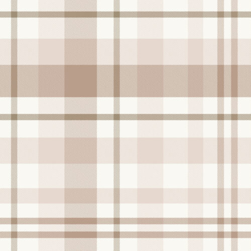 Hip Kid Design - Neutral Plaid Cream and Taupe