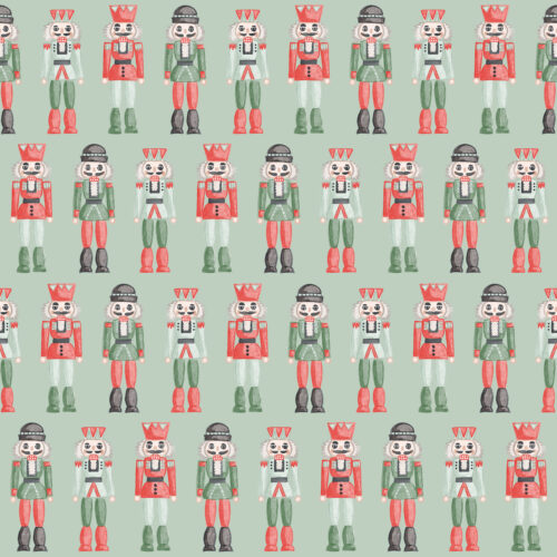 Nutcrackers Rows bright mint green