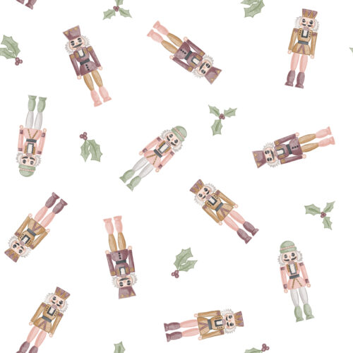 Nutcrackers tossed sugar plum white