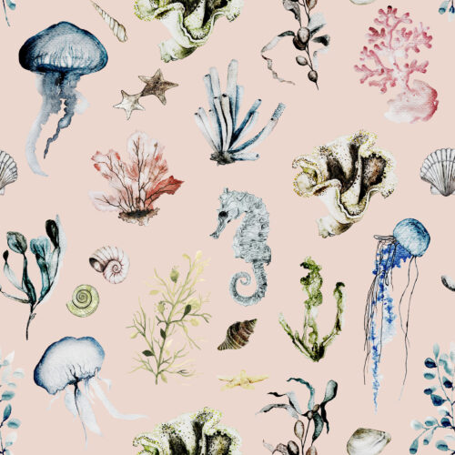 Hip Kid Design - Oceana on Oyster Pink