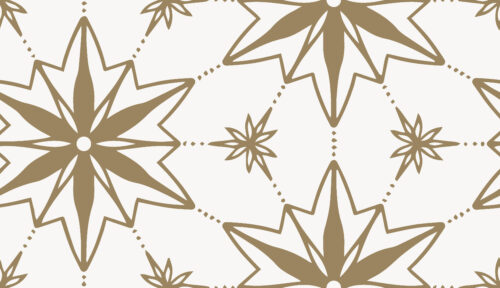 Indy Bloom Designs - Ornament Stars In Gold 01