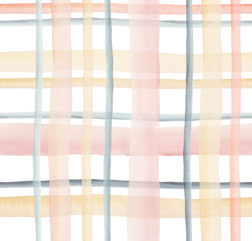 Sara Swanson - Pale Pink:yellow Plaid