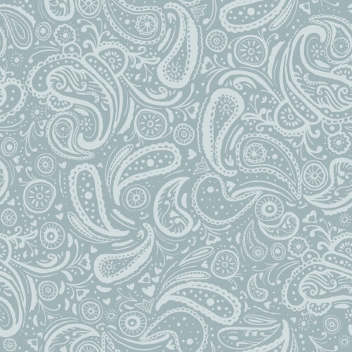 Indy Bloom Designs - Paisley In Jean Blue 8x8