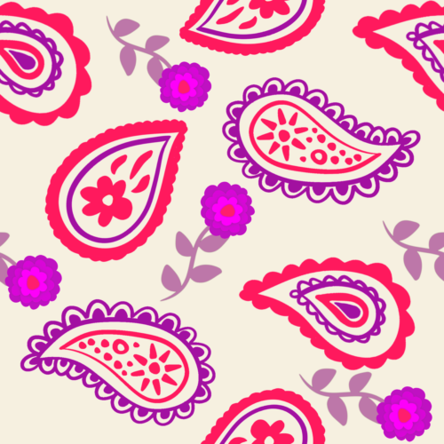 Spring in to Summer - Paisley Red