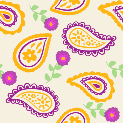 Spring in to Summer - Paisley Yellow