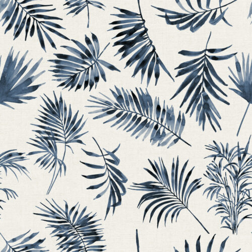 Hip Kid Design - Palm Leaves in Navy