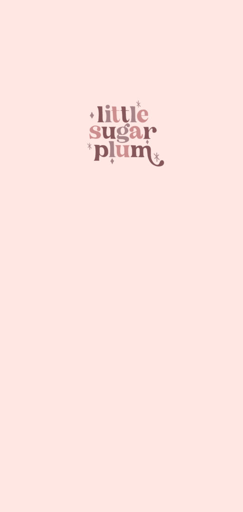 Panel Little sugar plum pink19x