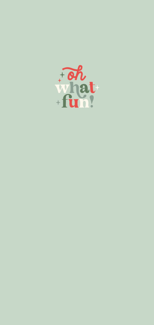 Panel Oh what fun Mint19x