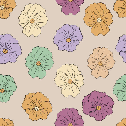 Juniper Row - Pansies 09