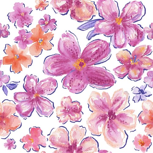 Lindsay Anne - Paradise Garden White Purple