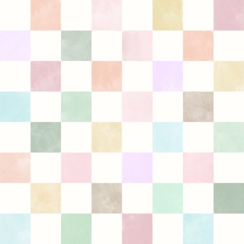 Lindsay Anne - Pastel Watercolor Checker