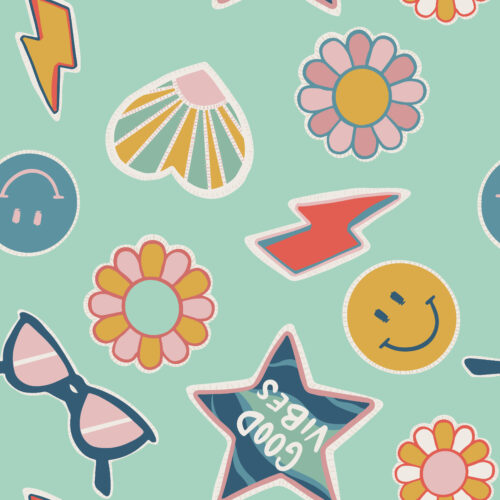 Juniper Row - Patches In Aqua