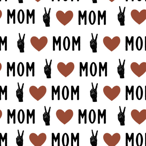 Hip Kid Design - Peace Love Mom in Copper