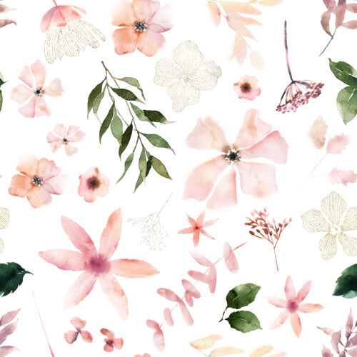Hip Kid Design - Peach Lush Spring Florals