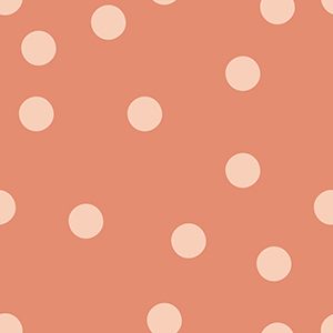 Indy Bloom Designs - Peach Polka On Coral 1x1