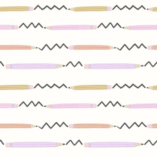 Lindsay Anne - Pencil Sig Zag Stripe Cream Girls