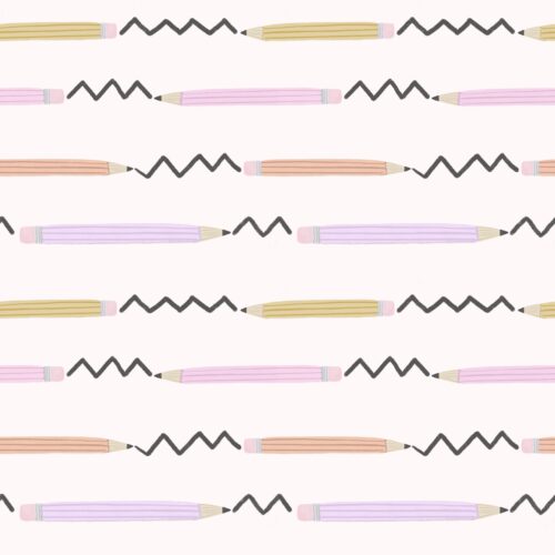 Lindsay Anne - Pencil Zig Zag Girls Light Pink