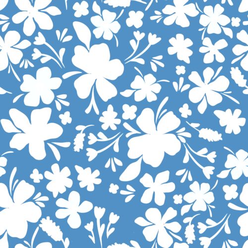 Casey Gowers - Petals Blue Floral