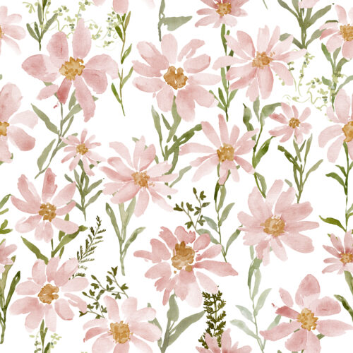 Hip Kid Design - Pink and Sage Daisy