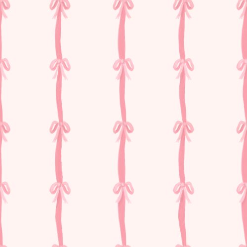 Lindsay Anne - Pink Bow Stripe