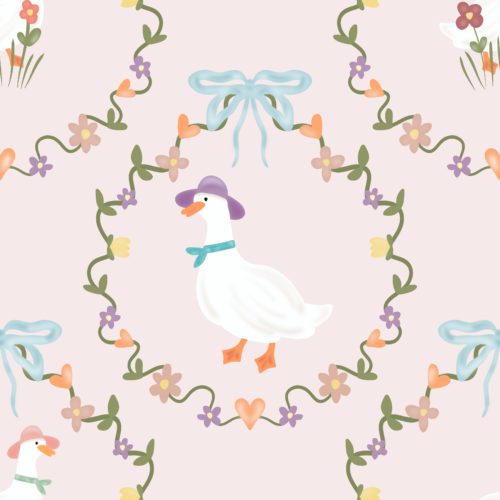 Spring in to Summer - Pink Goose