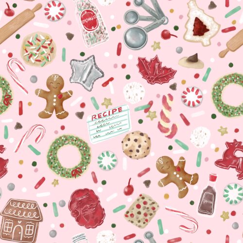 Pink Holiday Baking Fun