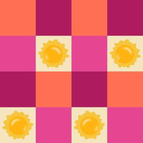 Fun in the Sun - Pinksuncheck