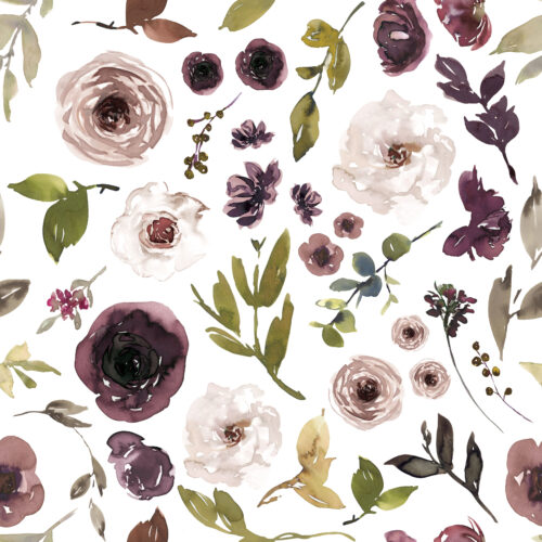 Hip Kid Design - Plum Flowers