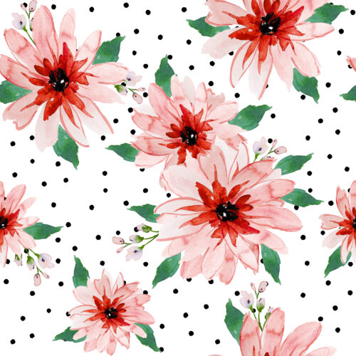 Indy Bloom Designs - Pointsettia Pink Polka