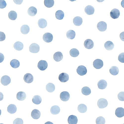 Hip Kid Design - Polo Blue Watercolor Dots