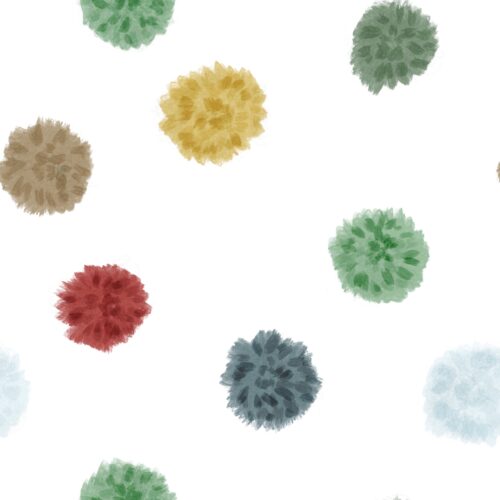 Lindsay Anne - Pom Pom Polka Dot White