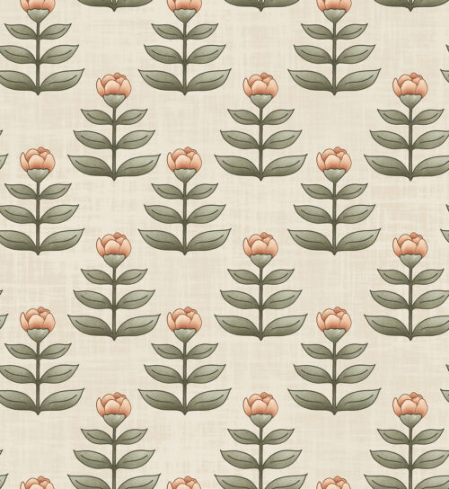 Krystal Winn - Ponies + Peonies Bud Cream Copy