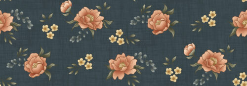 Krystal Winn - Ponies + Peonies Floral Navy Copy