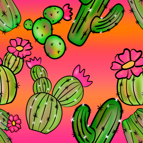 Spring in to Summer - Prickly Cactus